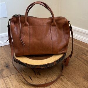 Madewell Tan Leather Messenger Bag